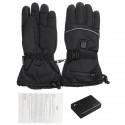 45-55° Electric Heated Gloves Touch Screen With 2 Battery Box Warmer Black Waterproof