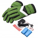 7.4V 2800mah Waterproof Battery Thermal Heated Gloves For Motorcycle Racing Winter Warmer