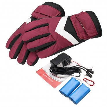 7.4V 2800mah Waterproof Battery Thermal Heated Gloves For Motorcycle Racing Winter Warmer