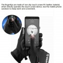 Adults Touch Screen Gloves Zipper Thermal Winter Sports Warm Motorcycle Full Finger Mittens