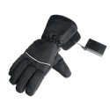 Battery Electric Heated Touch Screen Gloves Hand Winter Warmer Black Full Finger Motorcycle