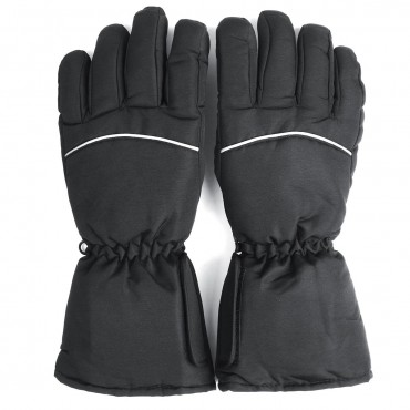 Battery Electric Heated Touch Screen Gloves Hand Winter Warmer Black Full Finger Motorcycle