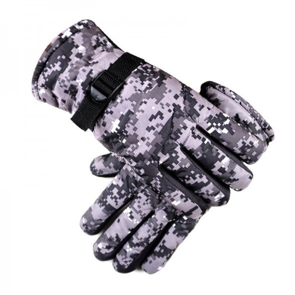 Camouflage Skiing Gloves Warm Windproof Motorcycle Bike Cycling