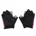 Cycling Fingerless Gloves Women Breathable Anti-Skid Half Finger Gloves Workout Gym Weight Lifting Sport Protective Gear