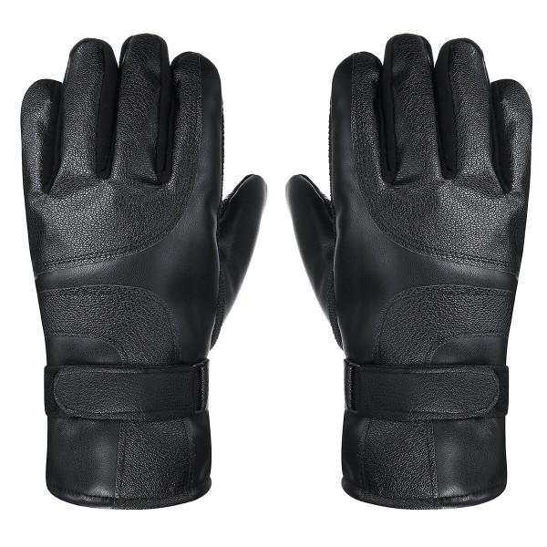 DC 12V / USB 5V Winter Electric Heated Full Finger Gloves Windproof Cycling Warm Heating Touch Screen