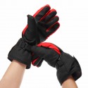 Electric Heated Gloves Hands Warm Winter Warmer Waterproof Black Red Motorcycle