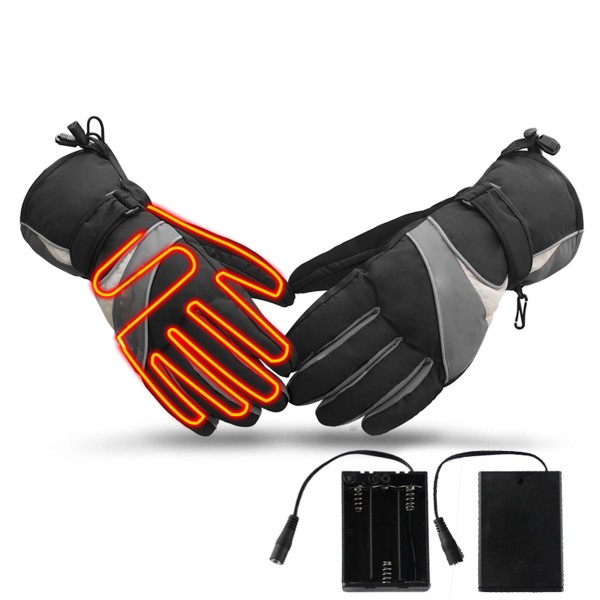 Electric Heated Gloves Motorcycle Winter Waterproof Thermal Outdoor Skiing Warmer