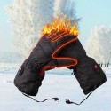 Electric Heated Gloves Touch Screen Winter Full Finger Warmer Waterproof Washable For Motorcycle Electric Bicycle Scooter Riding Skiing