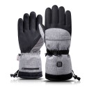 Electric Heating Gloves Men Women Winter Outdoor Windproof Waterproof Snowboard Three-Speed Temperature Adjustment Skiing Gloves