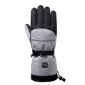 Electric Heating Gloves Men Women Winter Outdoor Windproof Waterproof Snowboard Three-Speed Temperature Adjustment Skiing Gloves