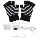 Electric USB Heated Motorcycle Gloves Winter Warmer Unisex Knitting Thermal Glove Xmas Gift