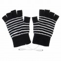 Electric USB Heated Motorcycle Gloves Winter Warmer Unisex Knitting Thermal Glove Xmas Gift