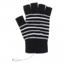 Electric USB Heated Motorcycle Gloves Winter Warmer Unisex Knitting Thermal Glove Xmas Gift
