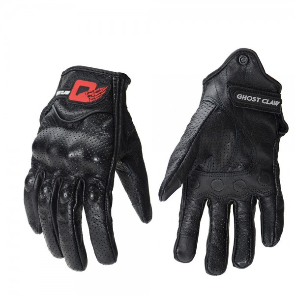 Motocross Racing Leather Gloves Motorcycle Protective Gear Goatskin Touchscreen Men Women