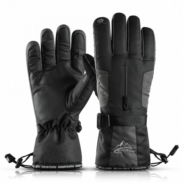 SK02 Skiing Gloves Winter Outdoor Cycling Windproof Waterproof Pocket Touch Screen Antiskid Plush Warm