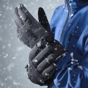 SK02 Skiing Gloves Winter Outdoor Cycling Windproof Waterproof Pocket Touch Screen Antiskid Plush Warm