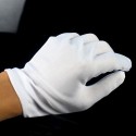 Halloween Supplies 100% Cotton White Hip-hop Gloves