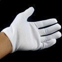 Halloween Supplies 100% Cotton White Hip-hop Gloves