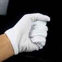 Halloween Supplies 100% Cotton White Hip-hop Gloves