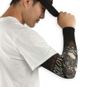 Ice Silk Sunscreen Arm Sleeves locomotive Printing Outdoor Riding Flower Arm Tattoo Arm Fishing Sleeve