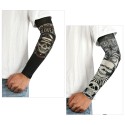 Ice Silk Sunscreen Arm Sleeves locomotive Printing Outdoor Riding Flower Arm Tattoo Arm Fishing Sleeve
