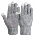 Knitted Touch Screen Outdoor Gloves Motorcycle Winter Warm Windproof Fleece Lined Thermal Non-slip