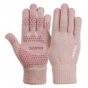 Knitted Touch Screen Outdoor Gloves Motorcycle Winter Warm Windproof Fleece Lined Thermal Non-slip