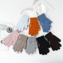 Knitted Touch Screen Outdoor Gloves Motorcycle Winter Warm Windproof Fleece Lined Thermal Non-slip