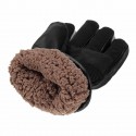 Leather Rechargeable Battery Electric Heated Gloves Hands Winter Warmer Outdoor Motorcycle