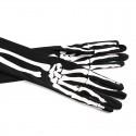 Long Hand Sleeves Bones Gloves Halloween Cosplay Props