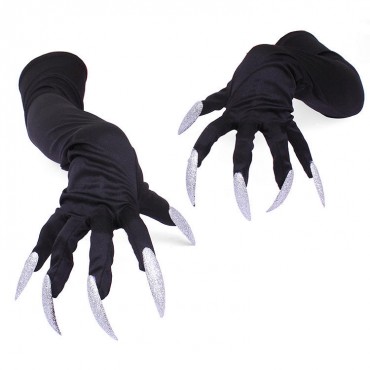 Long Nails Gloves Halloween Cosplay Props Suits Hand Sleeves Paw Performance Cuffs