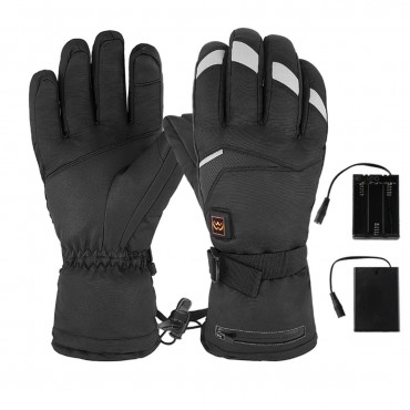 M/L 5 Level Electric Heating Gloves Outdoor Skiing Waterproof Winter Heated Hand Warmer Non-slip