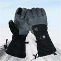 Unisex Explorers 4 Electric Heated Gloves Li-Battery Self Heating Touch Screen Goatskin Ski Gloves Waterproof