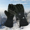 Unisex Explorers 4 Electric Heated Gloves Li-Battery Self Heating Touch Screen Goatskin Ski Gloves Waterproof