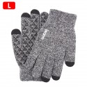 Men Women Winter Knitted Gloves Touch Screen Bicycle Ski Warm Thermal Motorcycle Non-slip Mitten