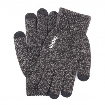 Men Women Winter Knitted Gloves Touch Screen Bicycle Ski Warm Thermal Motorcycle Non-slip Mitten