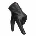 Mens Touch Screen Gloves PU Leather Winter Warm Waterproof Fleece Lined Thermal