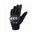 Motorcycle Motocross Gloves Touch Screen Anticollision Anti-slip Full Finger Stainless Steel Riding