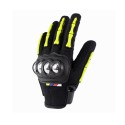 Motorcycle Motocross Gloves Touch Screen Anticollision Anti-slip Full Finger Stainless Steel Riding