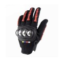 Motorcycle Motocross Gloves Touch Screen Anticollision Anti-slip Full Finger Stainless Steel Riding