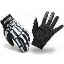 Motorcycle Racing Biker Full Finger Gloves Skeleton Bone