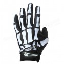 Motorcycle Racing Biker Full Finger Gloves Skeleton Bone