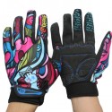 Motorcycle Racing Biker Full Finger Gloves Skeleton Bone