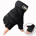 Motorcycle Riding Cycling Fitness Half Finger Protective Gloves Outdoor Anti-skid