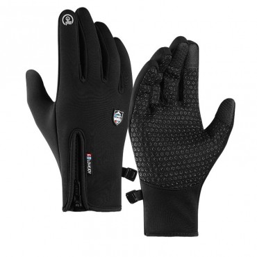 Motorcycle Riding Gloves Windproof Waterproof Touch Screen Full Finger Sports Winter Warm Fleece Skiing Gloves