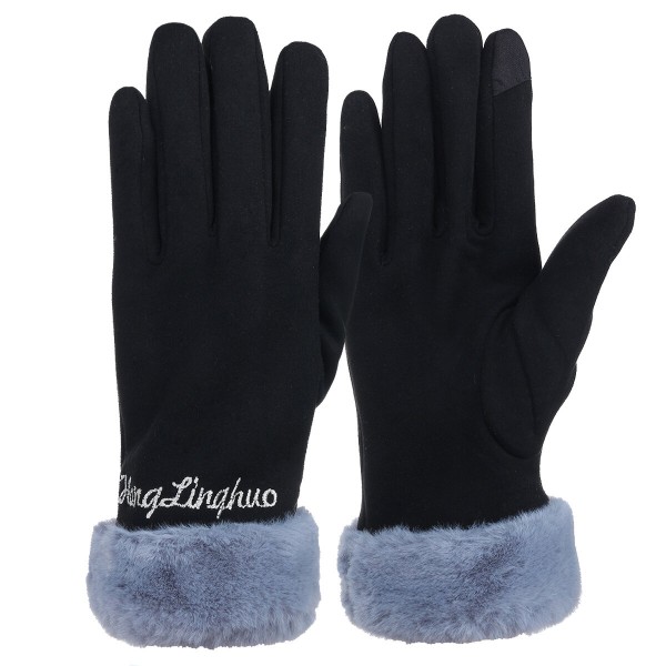 Pair Warm Female Women Winter Gloves Touch Screen Outdoor Windproof Motorcycle Full Finger