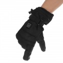 Touch Screen Electric Heating Gloves With Battery Box Warm Gloves Black Windproof Bicycle Riding Warmer