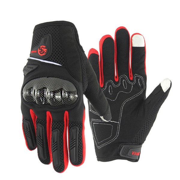 Touch Screen Full Finger Gloves Safety Protection Motorcycle Riding Bike Cycling Sports