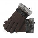 Touch Screen Gloves Autumn Winter Outdoor Double Layer Windproof Warm Riding Sports Anti-slip