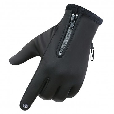 Touch Screen Gloves Fleece Winter Warm Outdoor Sports Mountain Biking Windproof Waterproof Fleece Lined Thermal